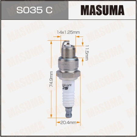 Свеча зажигания никелевая BP6HS(4511) Masuma, S035C