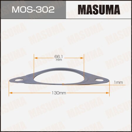Прокладка глушителя Masuma 66.1x130x1, MOS-302
