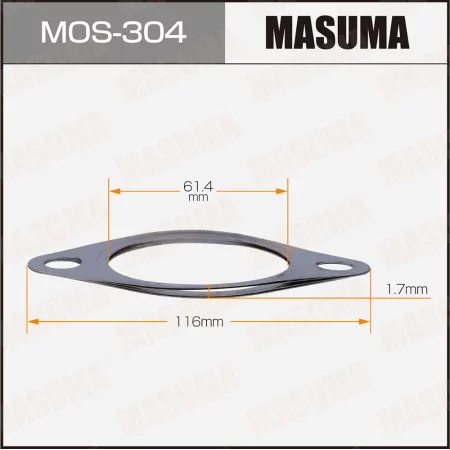Прокладка глушителя Masuma 61.4x116x1.7, MOS-304