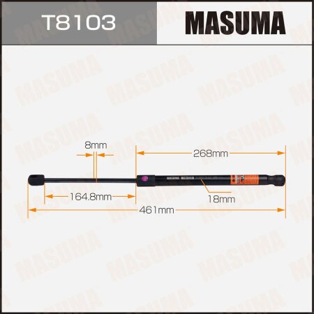 Упор газовый багажника MASUMA, T8103