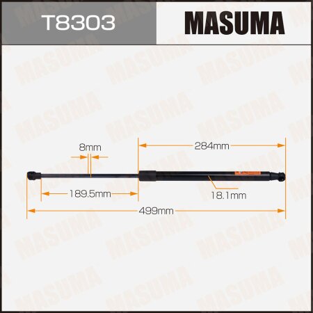 Упор газовый багажника MASUMA, T8303