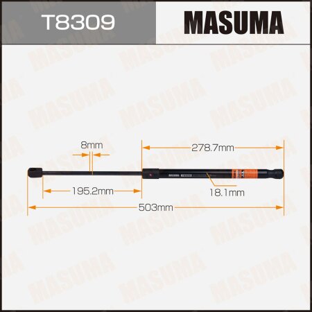 Упор газовый багажника MASUMA, T8309