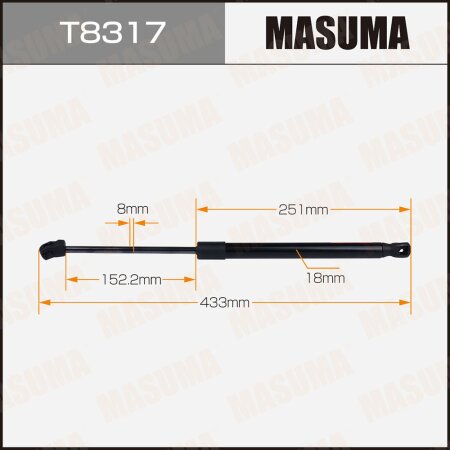 Упор газовый багажника MASUMA, T8317
