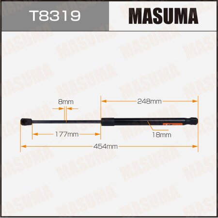 Упор газовый багажника MASUMA, T8319