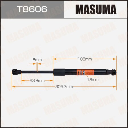 Упор газовый капота MASUMA, T8606