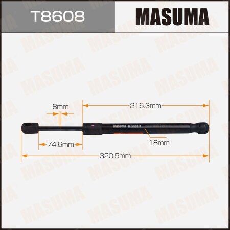 Упор газовый багажника MASUMA, T8608