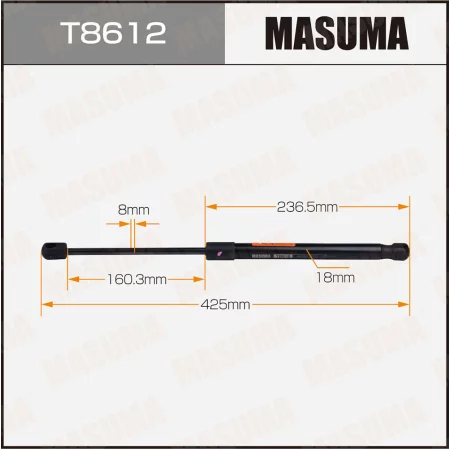 Упор газовый багажника MASUMA, T8612