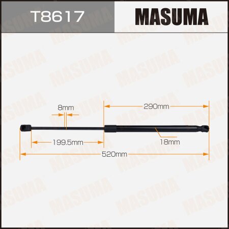Упор газовый багажника MASUMA, T8617