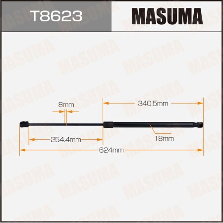 Упор газовый багажника MASUMA, T8623