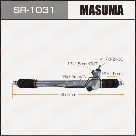 Рейка рулевая MASUMA (правый руль, ГУР), SR-1031