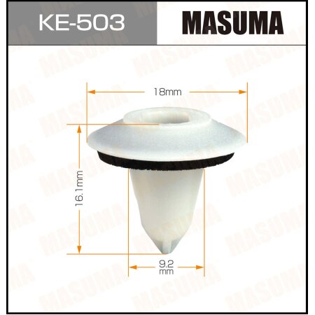 Клипса пластиковая Masuma, KE-503