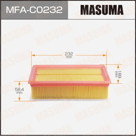 Фильтр воздушный Masuma, MFA-C0232