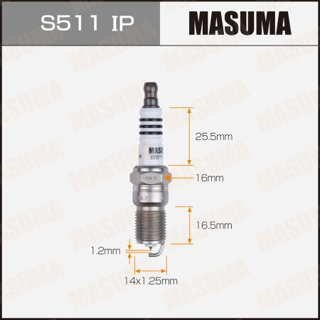 Свеча зажигания иридиeвая ITR6F13 (4477) Masuma, S511IP