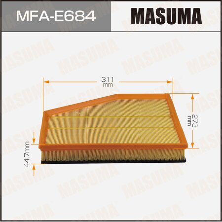 Фильтр воздушный Masuma, MFA-E684