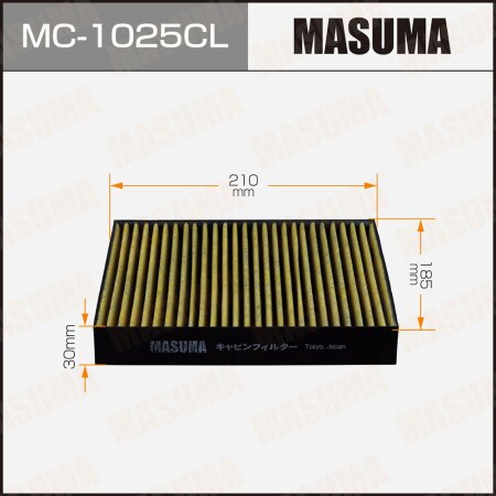 Фильтр салонный Masuma угольный, MC-1025CL