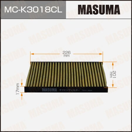 Фильтр салонный Masuma угольный, MC-K3018CL