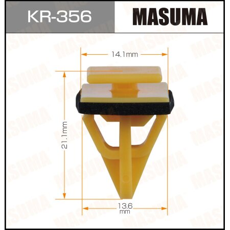 Клипса пластиковая Masuma, KR-356