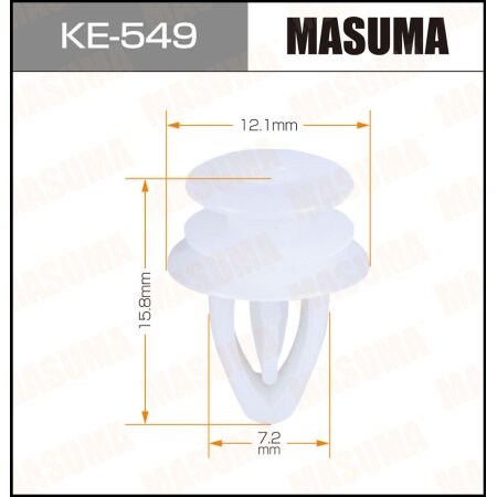 Клипса пластиковая Masuma, KE-549