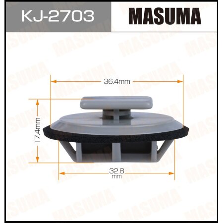 Клипса пластиковая Masuma, KJ-2703
