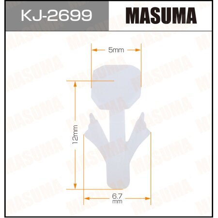 Клипса пластиковая Masuma, KJ-2699