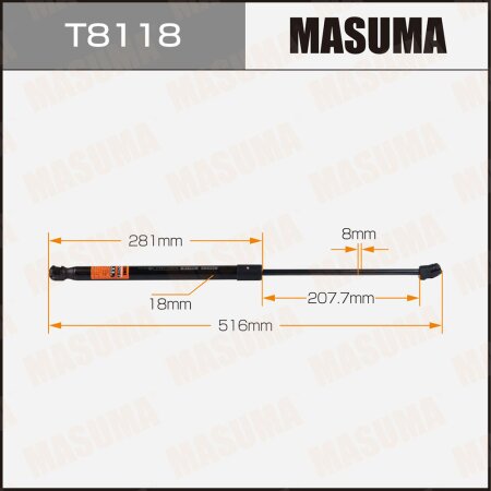 Упор газовый багажника MASUMA, T8118