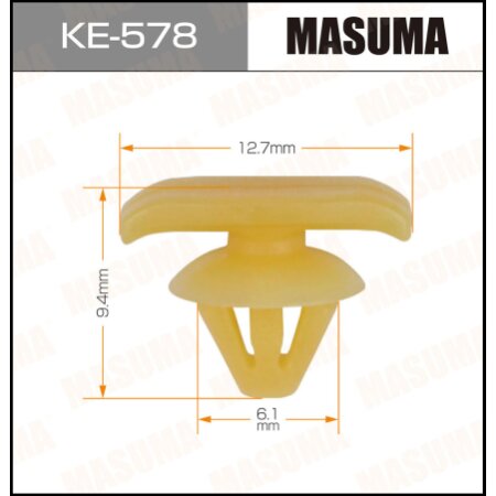 Клипса пластиковая Masuma, KE-578