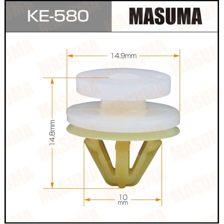 MASUMA KE-580, Клипса пластиковая Masuma. Бренд автозапчастей №1 в России