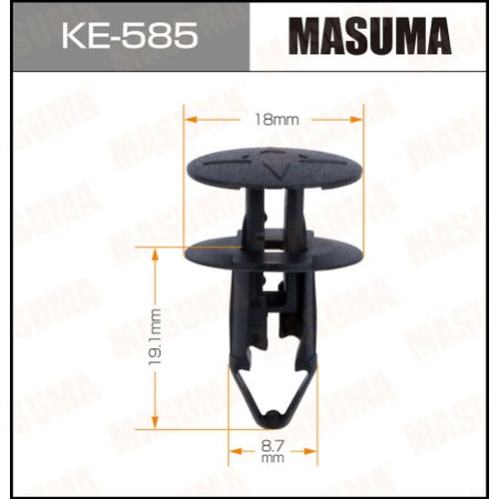 MASUMA KE-585, Клипса пластиковая Masuma. Бренд автозапчастей №1 в России
