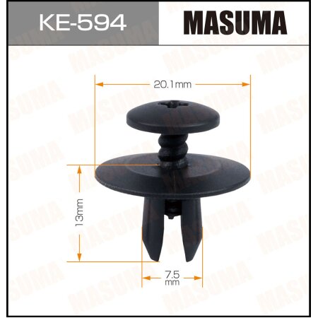 Клипса пластиковая Masuma, KE-594