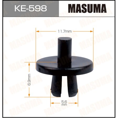 Клипса пластиковая Masuma, KE-598