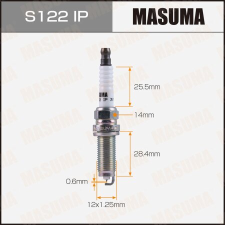 MASUMA S122IP, Свеча зажигания иридий+платина ILZKAR8L7G Masuma. Бренд ...