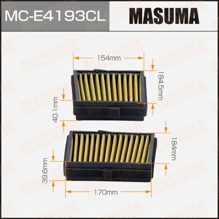 Фильтр салонный Masuma угольный, MC-E4193CL