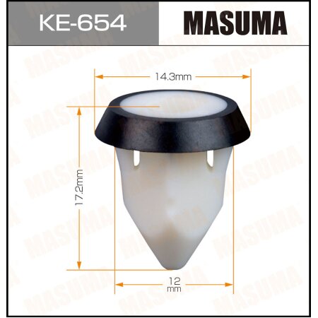 Клипса пластиковая Masuma, KE-654