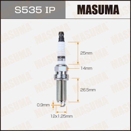 MASUMA S535IP, Свеча зажигания иридий+платина DILKAR8J9G Masuma. Бренд ...