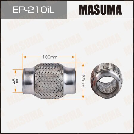 Гофра глушителя Masuma InterLock 45x100 усиленная, EP-210iL