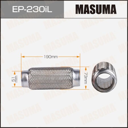 Гофра глушителя Masuma InterLock 51x190 усиленная, EP-230iL