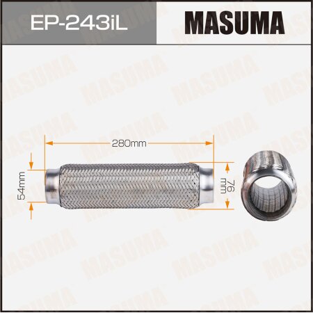 Гофра глушителя Masuma InterLock 54x280 усиленная, EP-243iL