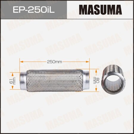Гофра глушителя Masuma InterLock 61x250 усиленная, EP-250iL