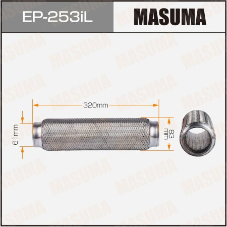 Гофра глушителя Masuma InterLock 61x320 усиленная, EP-253iL