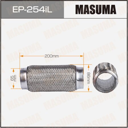 Гофра глушителя Masuma InterLock 65x200 усиленная, EP-254iL
