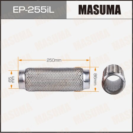 Гофра глушителя Masuma InterLock 65x250 усиленная, EP-255iL