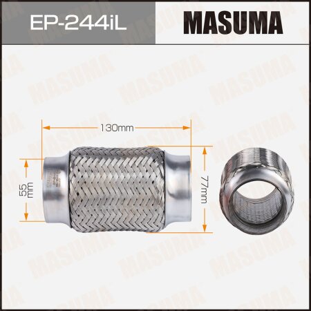 Гофра глушителя Masuma InterLock 55X130 усиленная, EP-244iL