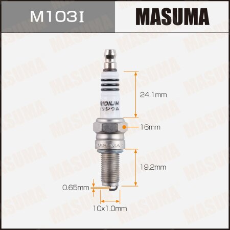 Свеча зажигания иридиeвая CR8EIX (4218) Masuma, M103I