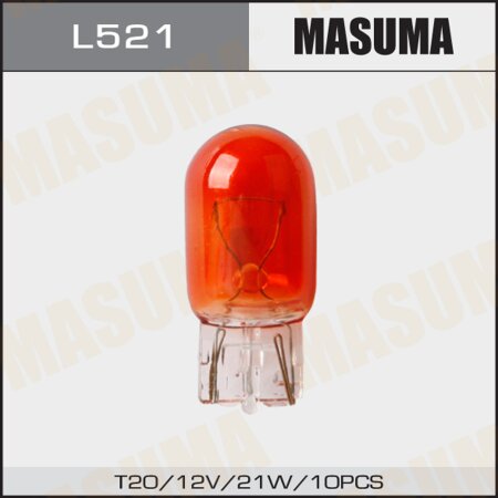 MASUMA L521, Лампа WY21W (W3x16d, T20) 12V 21W ORANGE одноконтактная ...