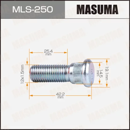 Шпилька колесная M12x1.5(R) Masuma, MLS-250
