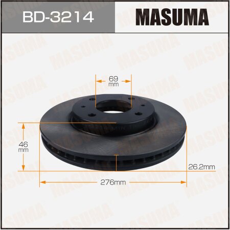 Диск тормозной Masuma, BD-3214