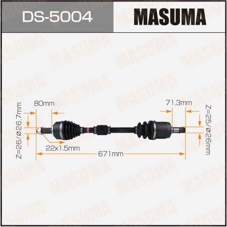 Привод в сборе MASUMA, DS-5004