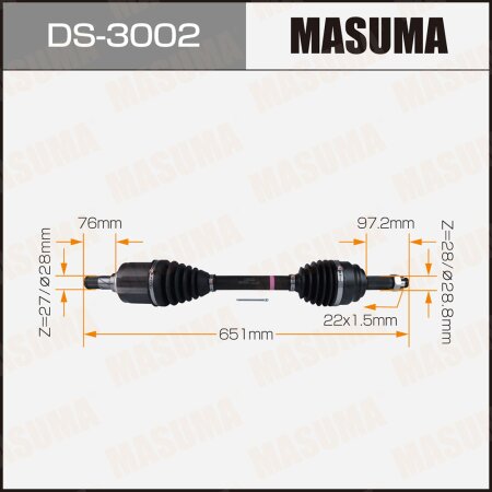 Привод в сборе MASUMA, DS-3002