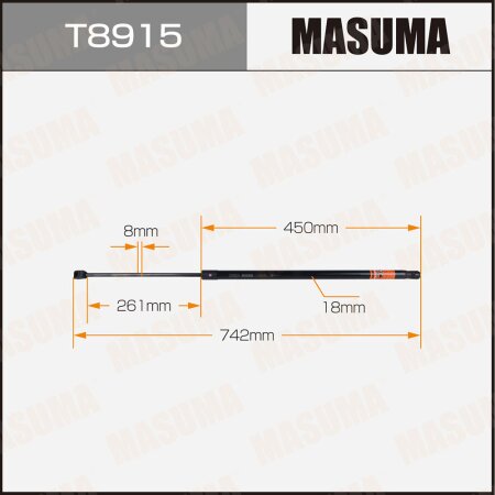Упор газовый капота MASUMA, T8915