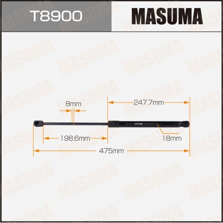 Упор газовый багажника MASUMA, T8900